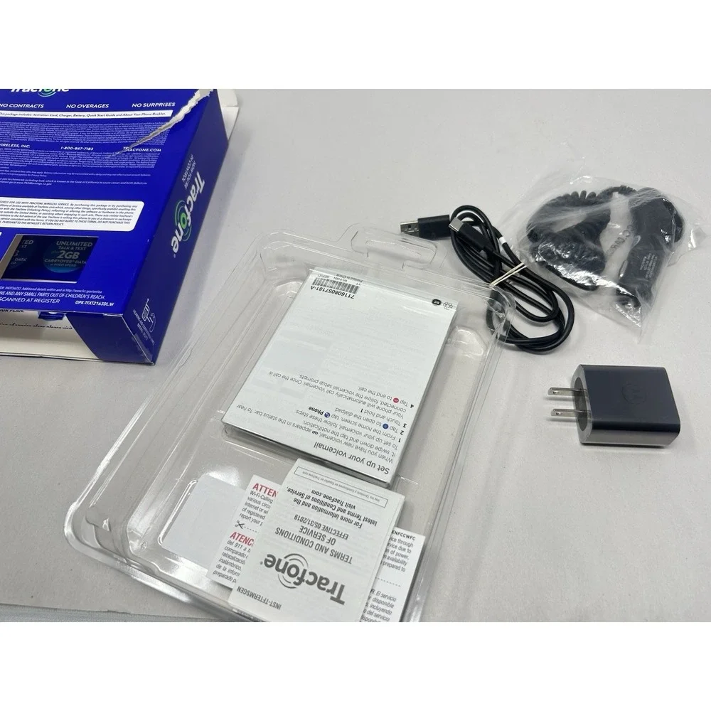Motorola Moto G Pure XT2163DL Blue Tracfone Smartphone Dual Camera